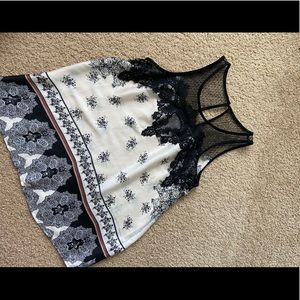 Silky dress tank top